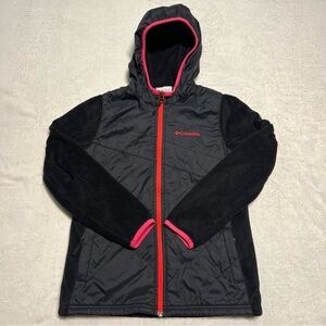 Columbia Pearl Plush II Hybrid Hoodie Jacket Girl’s Medium (10)